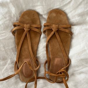 Doen leather tie up sandals